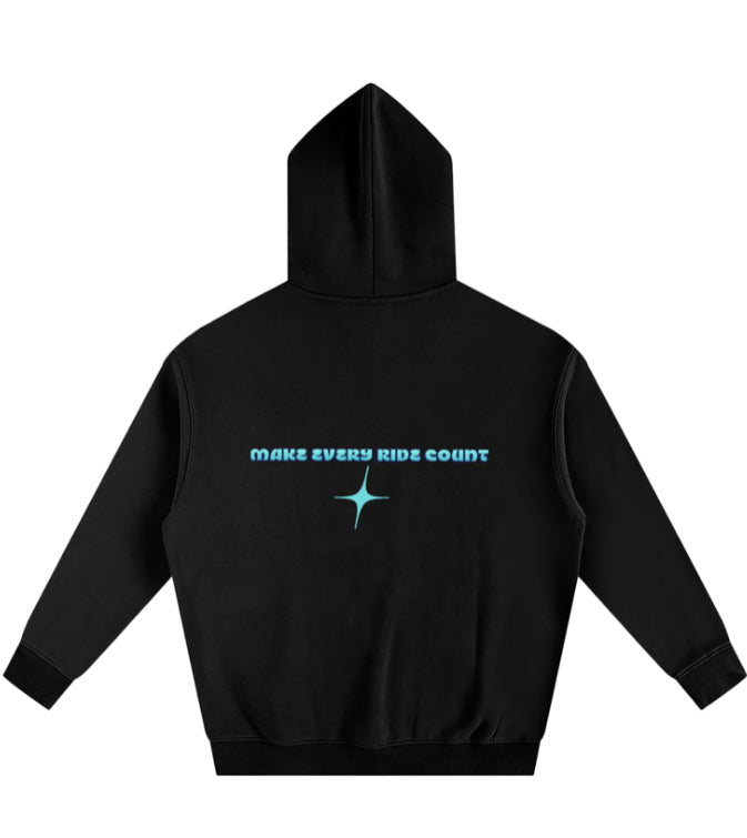 Black Oneway.moto sweatshirt (the lined box is not on the real product)