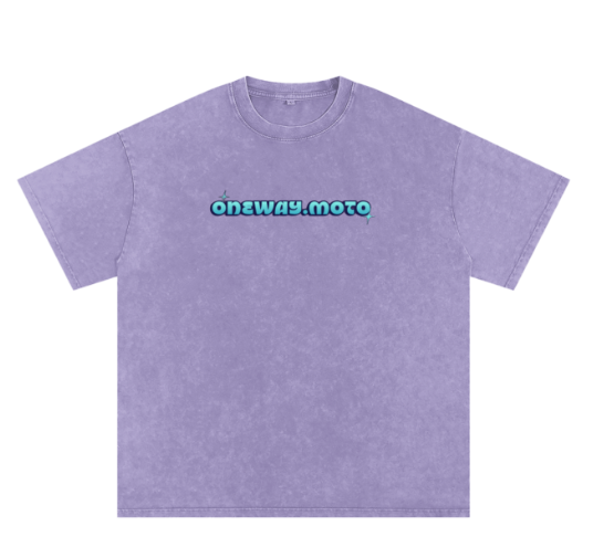 Purple Oneway.moto T-shirt